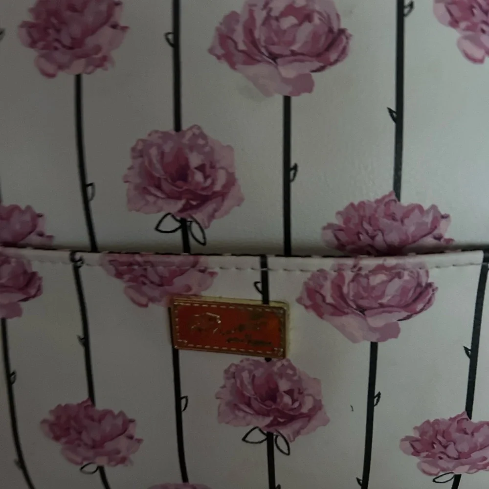 Betsey Johnson Black and Pink Striped weekend duffel bag - Picture 7 of 7